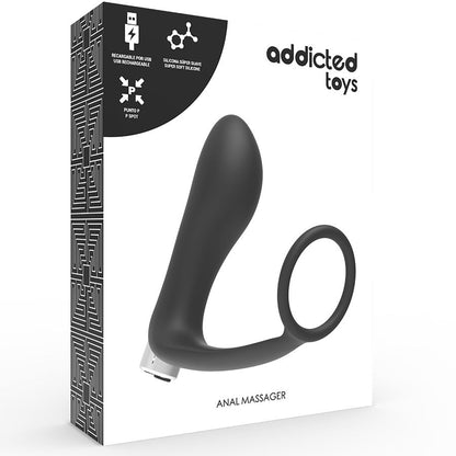 ADDICTED TOYS - PROSTATA-VIBRATOR, WIEDERAUFLADBAR, MODELL 1 - SCHWARZ