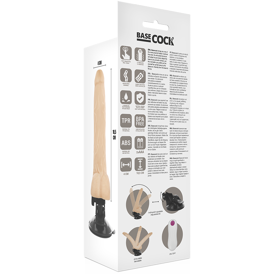 BASECOCK - CONTROLE REMOTO ARTICULÁVEL REALISTA CARNE 18,5 CM -O- 4 CM