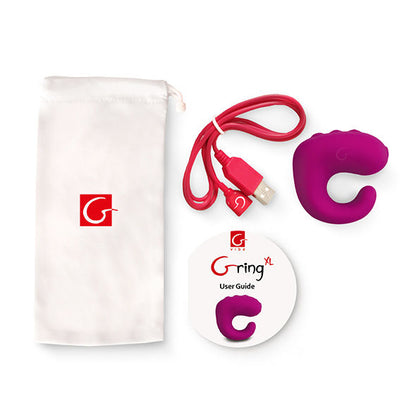 G-VIBE - FUN TOYS GRING VIBRADOR ANEL XL DOCE FRAMBOESA
