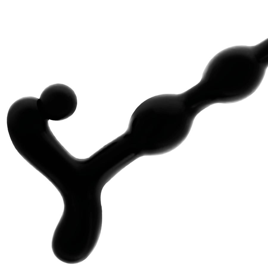 ADDICTED TOYS - BOLAS ANAL 22 CM PRETO