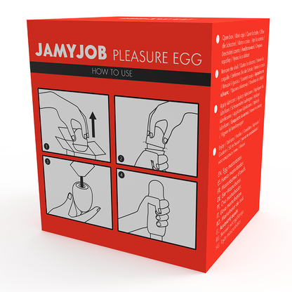 JAMYJOB - MASTURBADOR EGG VERSÃO VERMELHA DISCRETO