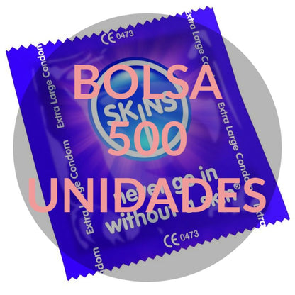 SKINS - SACO EXTRA GRANDE DE PRESERVATIVOS 500