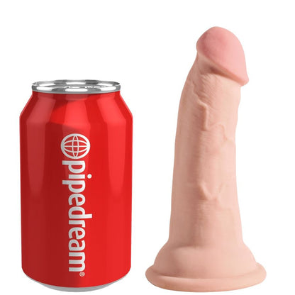 KING COCK - DILDO DENSIDADE TRIPLA 13 CM