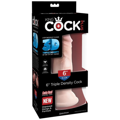 KING COCK - DILDO DENSIDADE TRIPLA 15 CM