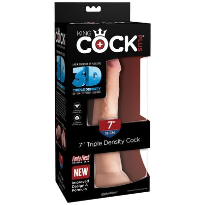 KING COCK - DILDO DE TRIPLA DENSIDADE 18 CM