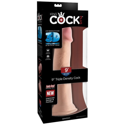 KING COCK - DILDO DENSIDADE TRIPLA 23 CM