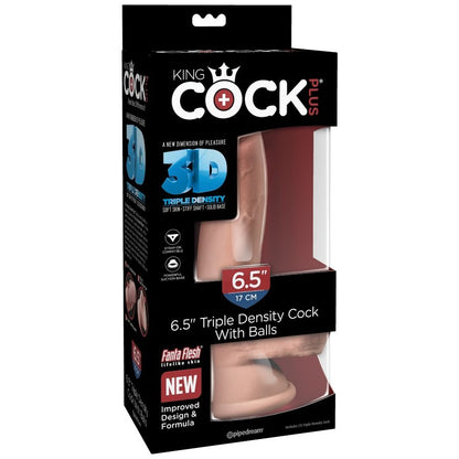 KING COCK - DILDO DENSIDADE TRIPLA 14 CM