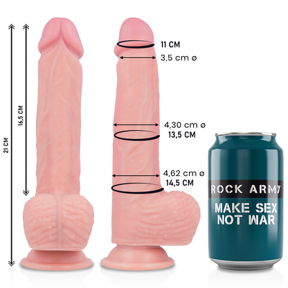 ROCKARMY - SILICONE LÍQUIDO PREMIUM SPITFIRE REALÍSTICO 21 CM -O- 4,62 CM
