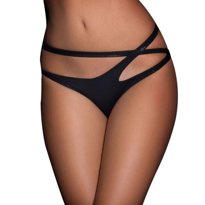 QUEEN LINGERIE - CALCINHA COM ALÇAS DUPLAS CRUZADAS S/M