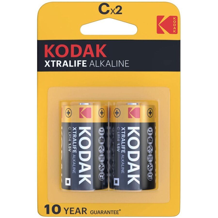 KODAK - PILHAS ALCALINAS XTRALIFE CX 2 UNIDADES