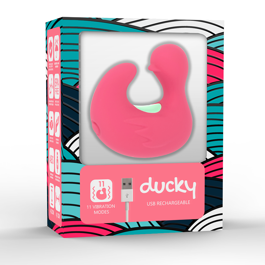 HAPPY LOKY - ESTIMULADOR DE SILICONE RECARREGÁVEL DUCKYMANIA DEDO