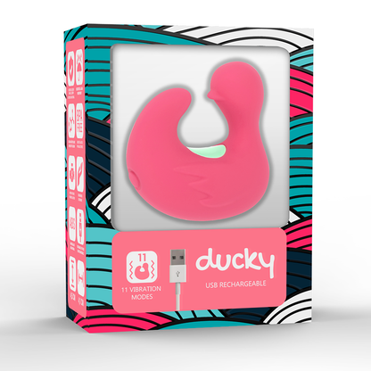 HAPPY LOKY - ESTIMULADOR DE SILICONE RECARREGÁVEL DUCKYMANIA DEDO