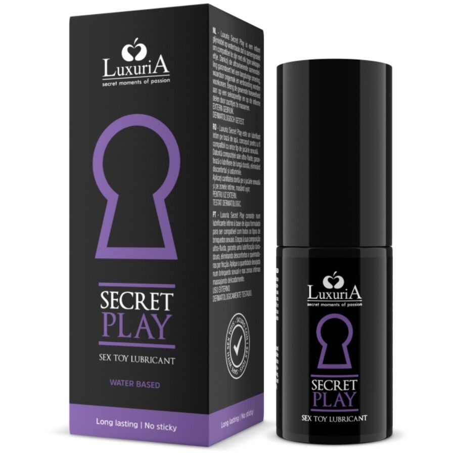 INTIMATELINE LUXURIA - LUBRIFICANTE PARA BRINQUEDOS SEXUAIS SECRET PLAY 30 ML