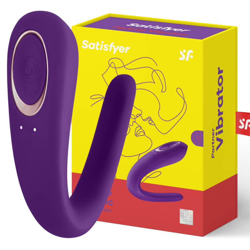 SATISFYER - VIBRADOR DE BRINQUEDO PARA PARCEIROS ESTIMULANDO AMBOS OS PARCEIROS