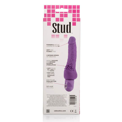 CALEXOTICS - VIBRADOR POWER STUD CLITERRIFIC ROXO