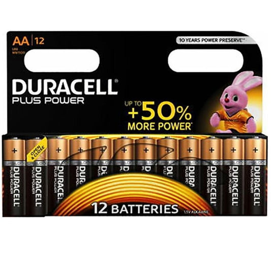 DURACELL - PILHA PLUS POWER AA LR6 12 UNIDADES