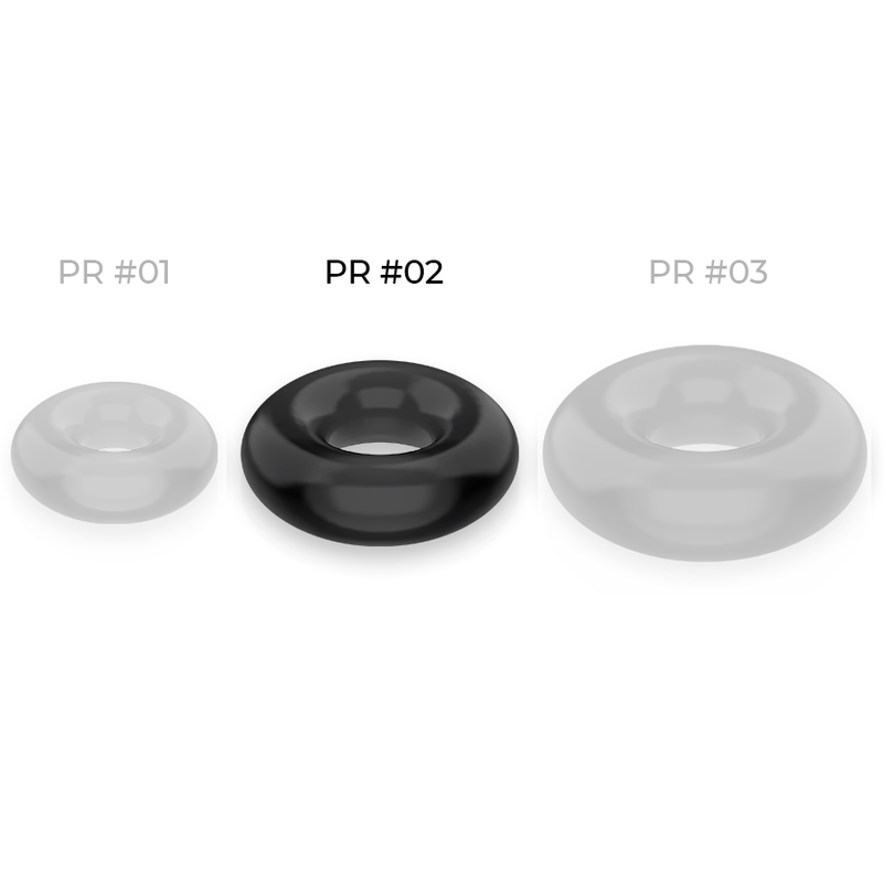 POWERING - ANEL PARA PÊNIS SUPER FLEXÍVEL E RESISTENTE 4,5CM PRETO