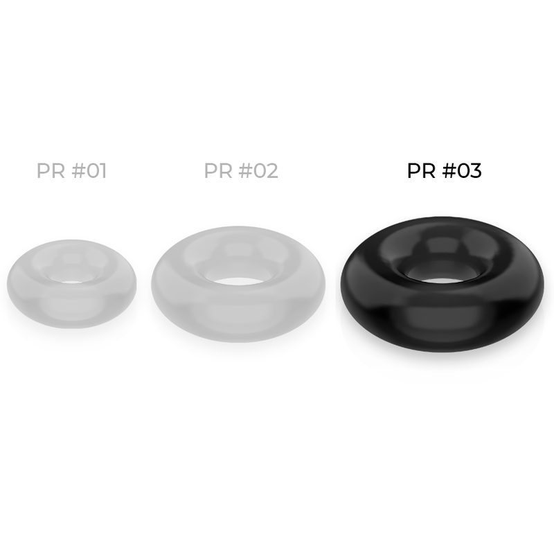 POWERING - ANEL PARA PÊNIS SUPER FLEXÍVEL E RESISTENTE 5CM PR03 PRETO