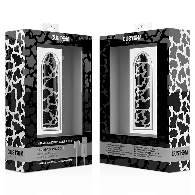 BALAS PERSONALIZADAS - VACA MAGNÉTICA RECARREGÁVEL 10 INTENSIDADES