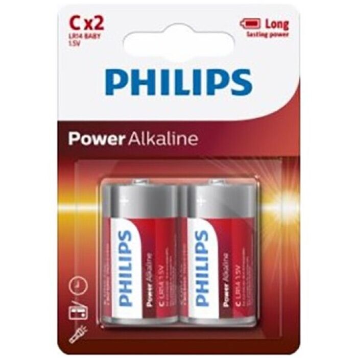 PHILIPS - PILHAS DE ENERGIA PILA C LR14 PACK 2