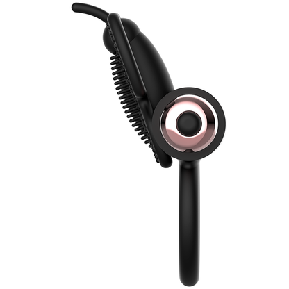 COQUETTE CHIC DESIRE - ANEL PÊNIS BORBOLETA COM VIBRADOR PRETO/DOURADO