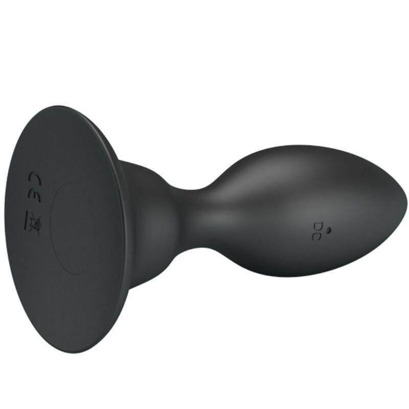MR PLAY - PLUG ANAL COM VIBRAÇÃO PRETO CONTROLE REMOTO
