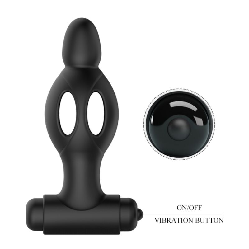 MR PLAY - PLUG ANAL DE SILICONE COM VIBRAÇÃO