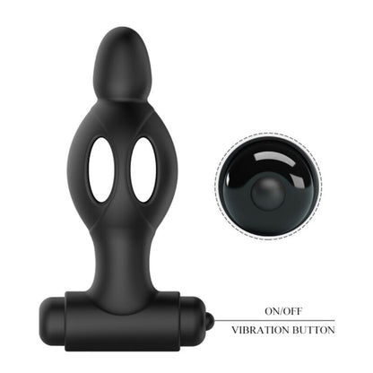 MR PLAY - PLUG ANAL DE SILICONE COM VIBRAÇÃO