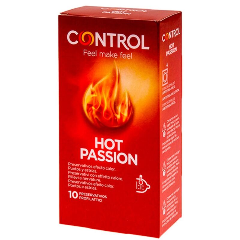 CONTROL - HOT PASSION EFEITO AQUECEDOR 10 UNIDADES