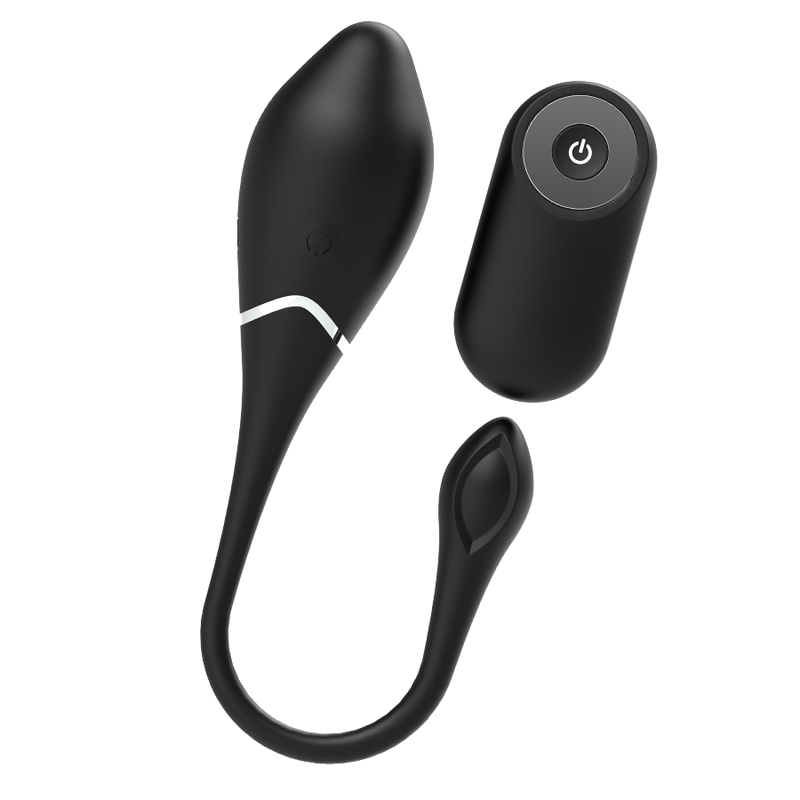 BLACK&amp;SILVER - OVO VIBRANTE RECARREGÁVEL JENELL