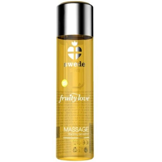SWEDE - FRUITY LOVE ÓLEO DE MASSAGEM COM EFEITO AQUECEDOR TROPICAL FRUITY COM MEL 60 ML