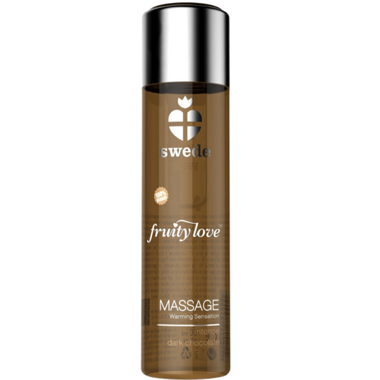 SWEDE - ÓLEO DE MASSAGEM COM EFEITO AQUECEDOR FRUITY LOVE INTENSE DARK CHOCOLATE 120 ML