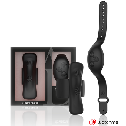 ANNE'S DESIRE - CALCINHA PRAZER TECNOLOG A WATCHME BLACK
