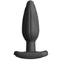 ELECTRASTIM - SILICONE PRETO ROCKER BUTT PLUG MÉDIO