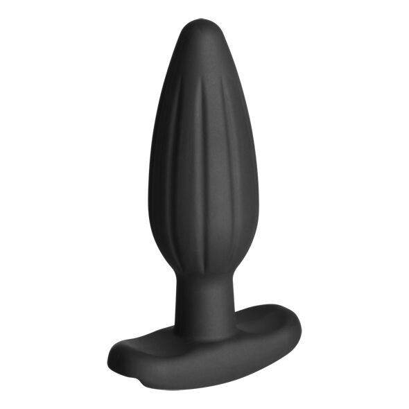 ELECTRASTIM - SILICONE PRETO ROCKER BUTT PLUG MÉDIO