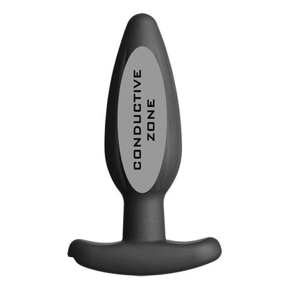 ELECTRASTIM - SILICONE PRETO ROCKER BUTT PLUG MÉDIO