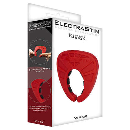 ELECTRASTIM - PROTEÇÃO DE PÉNIS VIPER DE FUSÃO DE SILICONE