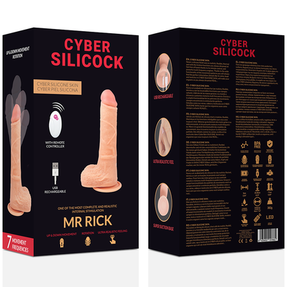 CYBER SILICOCK - CONTROLE REMOTO REALISTA MR RICK 20,9 CM -O- 4 CM