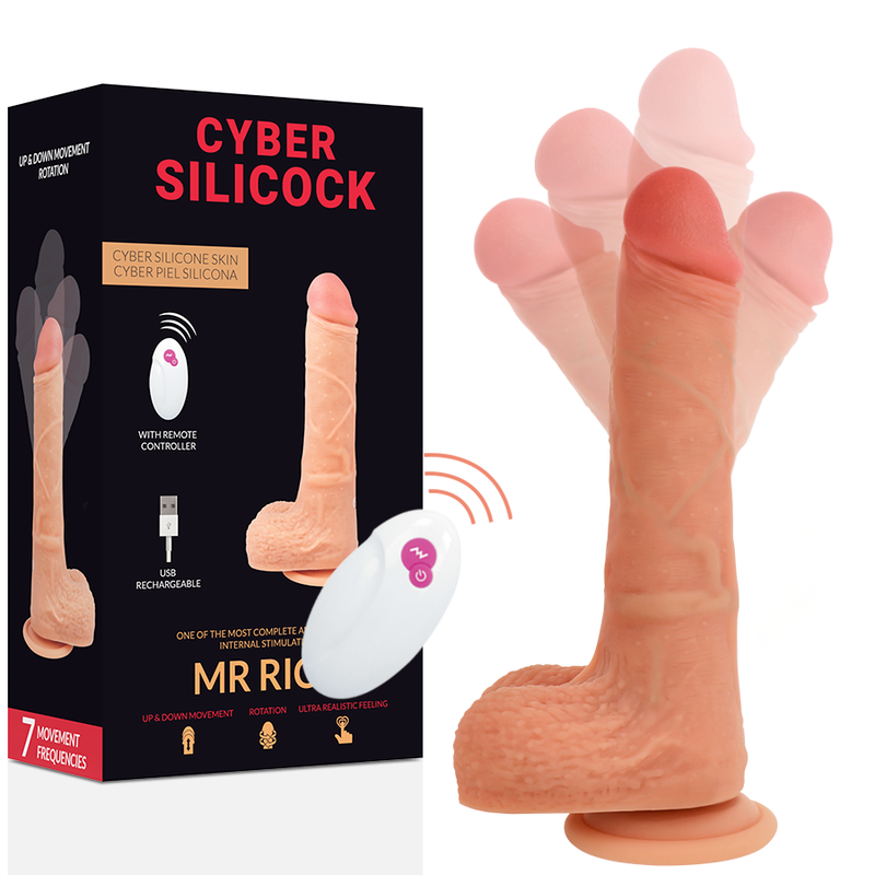 CYBER SILICOCK - CONTROLE REMOTO REALISTA MR RICK 20,9 CM -O- 4 CM