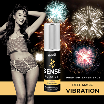 COQUETTE CHIC DESIRE - PULSE GEL MORANGO MÁGICA VIBRAÇÃO PREMIUM 6ML