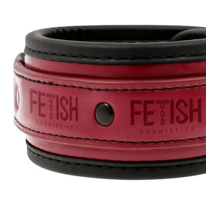 FETISH SUBMISSIVE DARK ROOM - ALGEMAS DE COURO VEGANAS NO TORNOZELO COM FORRO DE NEOPRENE