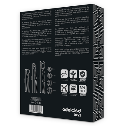 ADDICTED TOYS - CONJUNTO DE ANÉIS DE SILICONE FLEXÍVEL PARA PÉNIS 7 PEÇAS